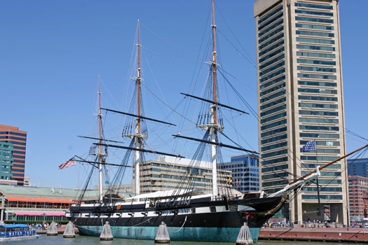 Baltimore Inner Harbor USS Constellation