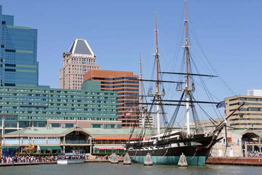 Baltimore Inner Harbor USS Constellation