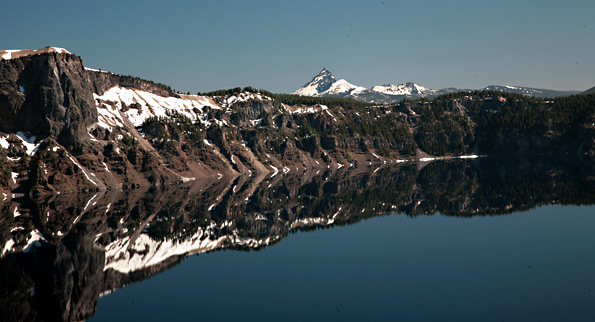 Crater Lake National Park 
Devils Backbone seen from Crater Lake Lodge