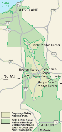 Cuyahoga Valley National Park Map