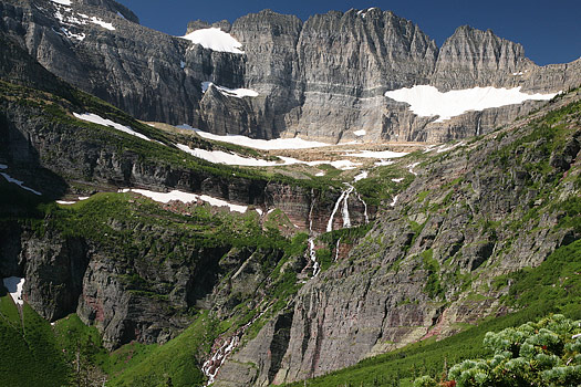 Glacier National Park, Ginnell, Gem, and Salamander Glaciers