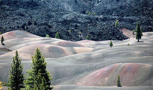 Lassen Volcanic National Park 
Painted Sand Duned from trail