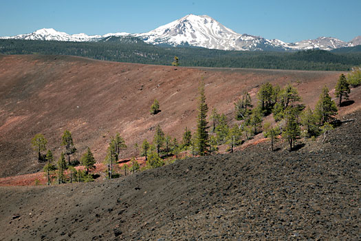 Lassen Volcanic National Park 
Cinder Cone Crater and Lassen Peak