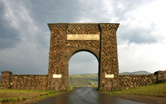 Yellowstone Original Entrance Gate